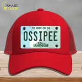 Ossipee New Hampshire Novelty License Plate Hat Tag Mesh / Red