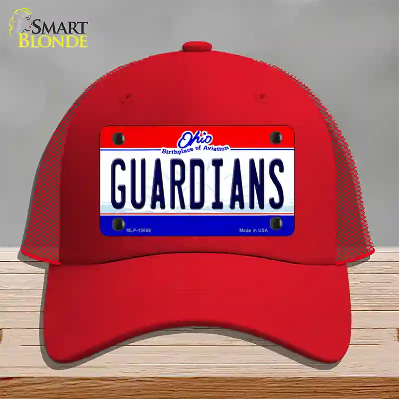 Guardians Ohio Aviation Novelty License Plate Hat Tag Mesh / Red