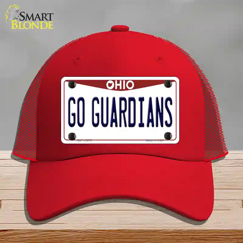 Go Guardians Ohio Novelty License Plate Hat Tag Mesh / Red