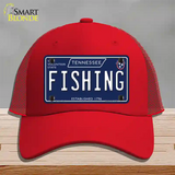 Fishing Tennessee Blue Novelty License Plate Hat Tag Mesh / Red