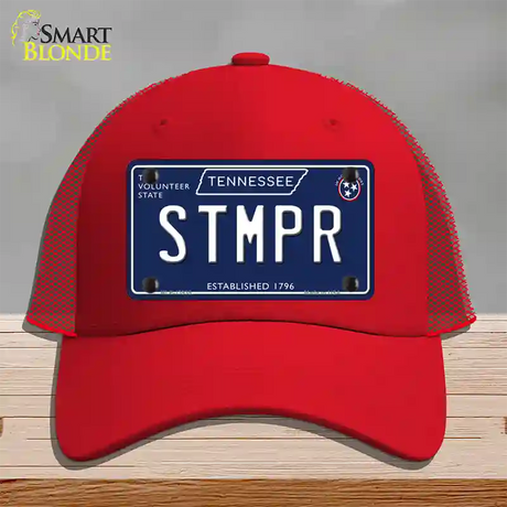 Stmpr Tennessee Blue Novelty License Plate Hat Tag Mesh / Red