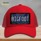 Bigfoot Tennessee Novelty License Plate Hat Tag Mesh / Red