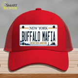 Buffalo Mafia New York Excelsior Novelty License Plate Hat Mesh / Red