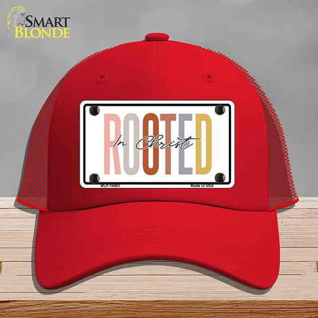 Rooted In Christ Novelty License Plate Hat HAT-MLP-14481