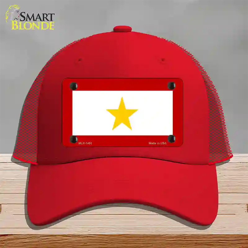 Gold Star Mother One Novelty License Plate Hat Mesh / Red