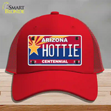 Arizona Centennial Hottie Novelty License Plate Hat Mesh / Red