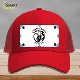 Santa Clara Pueblo Flag Novelty License Plate Hat Mesh / Red