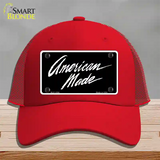 American Made Novelty License Plate Hat Mesh / Red