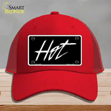 Hot Novelty License Plate Hat Mesh / Red