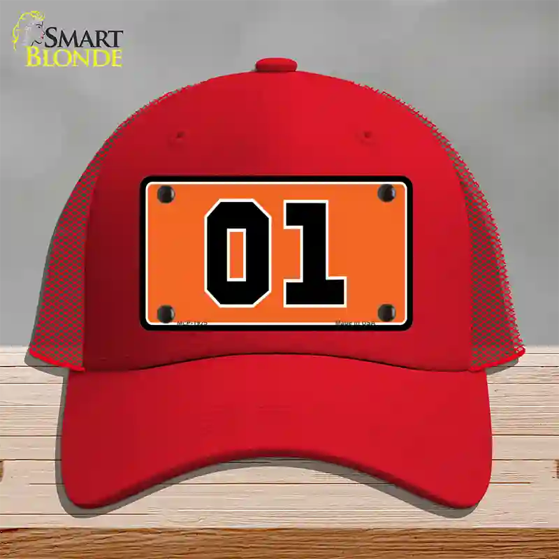 Dukes Of Hazard 01 Novelty License Plate Hat Mesh / Red