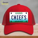 Chiefs Missouri State Novelty License Plate Hat Mesh / Red