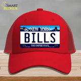 Bills New York State Novelty License Plate Hat Mesh / Red