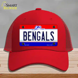 Bengals Ohio State Novelty License Plate Hat Mesh / Red