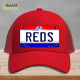 Reds Ohio State Novelty License Plate Hat Mesh / Red