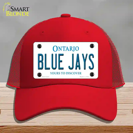 Blue Jays Toronto Canada Province Novelty License Plate Hat Mesh / Red