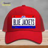 Blue Jackets Ohio State Novelty License Plate Hat Mesh / Red