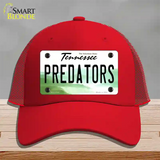 Predators Tennessee State Novelty License Plate Hat Mesh / Red