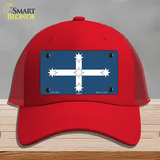 Eureka Flag Novelty License Plate Hat Mesh / Red