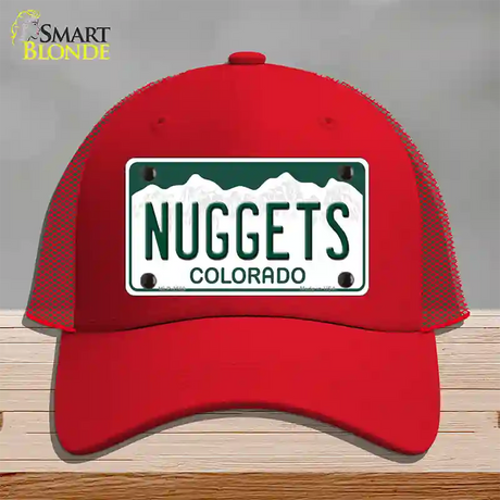 Nuggets Colorado State Novelty License Plate Hat Mesh / Red