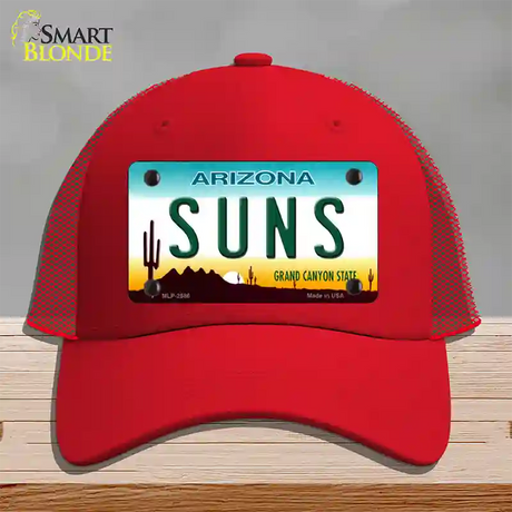 Suns Arizona State Novelty License Plate Hat Mesh / Red