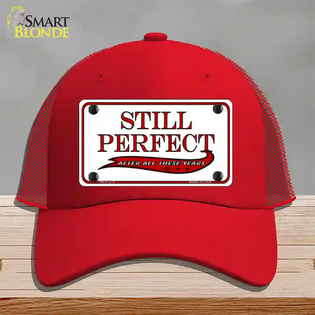 Still Perfect Novelty License Plate Hat Mesh / Red