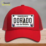 Dorado Novelty License Plate Hat Mesh / Red