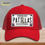 Patillas Puerto Rico Novelty License Plate Hat Mesh / Red