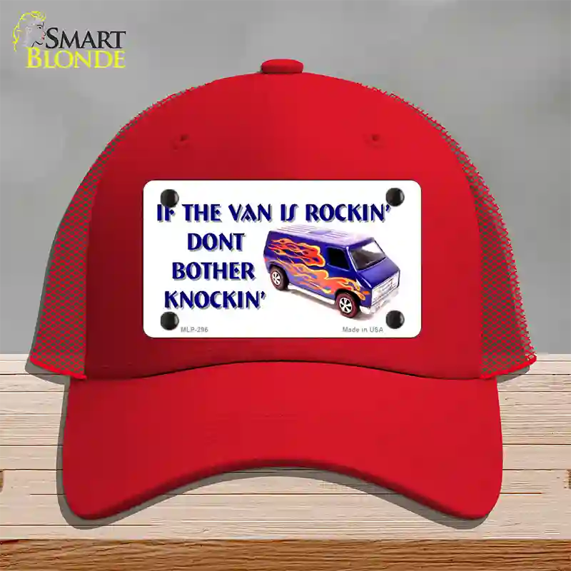 If Vans Rockin Novelty License Plate Hat Mesh / Red