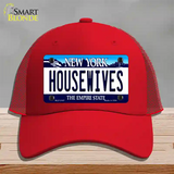 Housewives New York Novelty License Plate Hat Mesh / Red