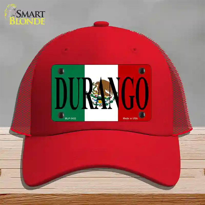 Durango Novelty License Plate Hat Mesh / Red