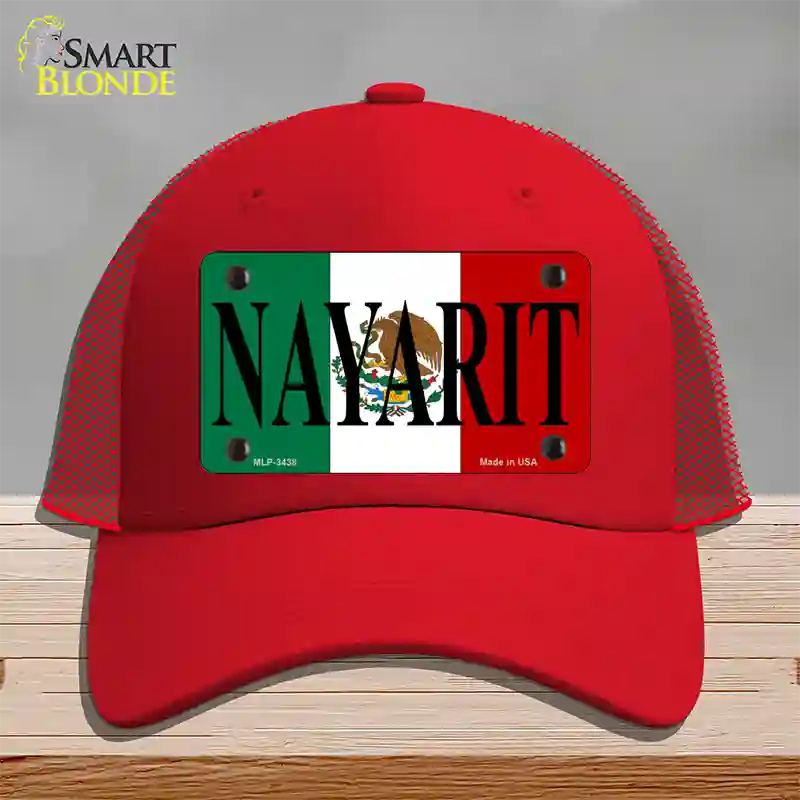 Nayarit Novelty License Plate Hat Mesh / Red