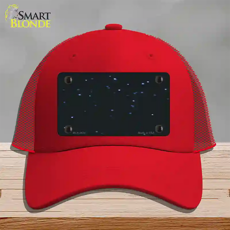 Stars Novelty License Plate Hat Mesh / Red