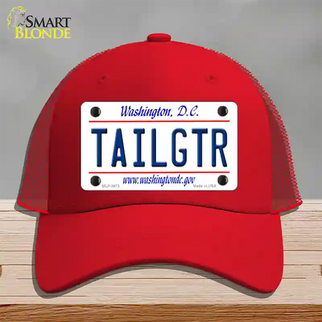 Tailgtr Washington DC Novelty License Plate Hat Mesh / Red