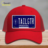 Tailgtr Indiana Novelty License Plate Hat Mesh / Red