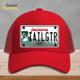 Tailgtr Louisiana Novelty License Plate Hat Mesh / Red