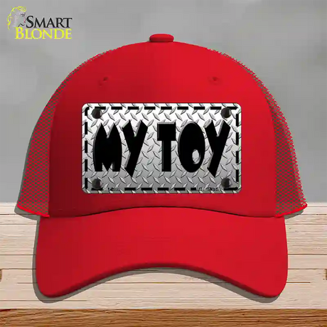 My Toy Novelty License Plate Hat Mesh / Red