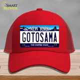 Gotosama New York Novelty License Plate Hat Mesh / Red