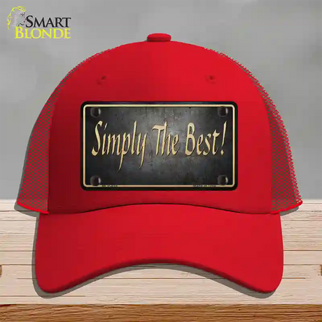 Simply The Best License Novelty License Plate Hat Mesh / Red