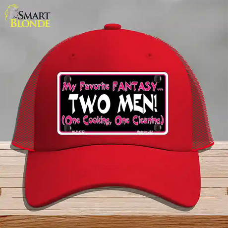 My Favorite Fantasy Novelty License Plate Hat Mesh / Red