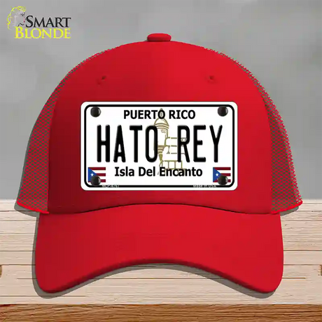 Hato Rey Puerto Rico Novelty License Plate Hat Mesh / Red