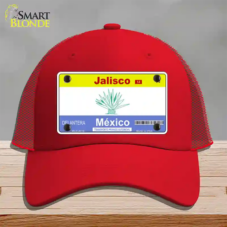 Jalisco Mexico Blank Novelty License Plate Hat Mesh / Red