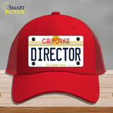 Director California Novelty License Plate Hat Mesh / Red