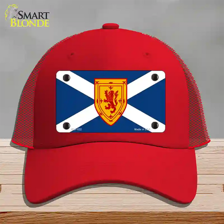 Scotland St Andrews Flag Novelty License Plate Hat Mesh / Red