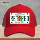 Retired Florida Novelty License Plate Hat Mesh / Red