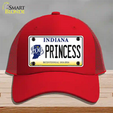 Princess Indiana Novelty License Plate Hat Mesh / Red