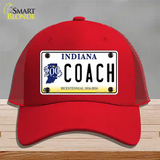 Coach Indiana Novelty License Plate Hat Mesh / Red