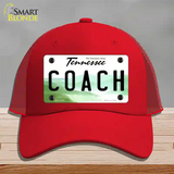 Coach Tennessee Novelty License Plate Hat Mesh / Red