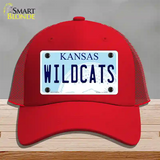 Wildcats Kansas Novelty License Plate Hat Mesh / Red