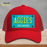 Aggies New Mexico Novelty License Plate Hat Mesh / Red