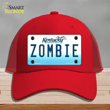 Zombie Kentucky Novelty License Plate Hat Mesh / Red